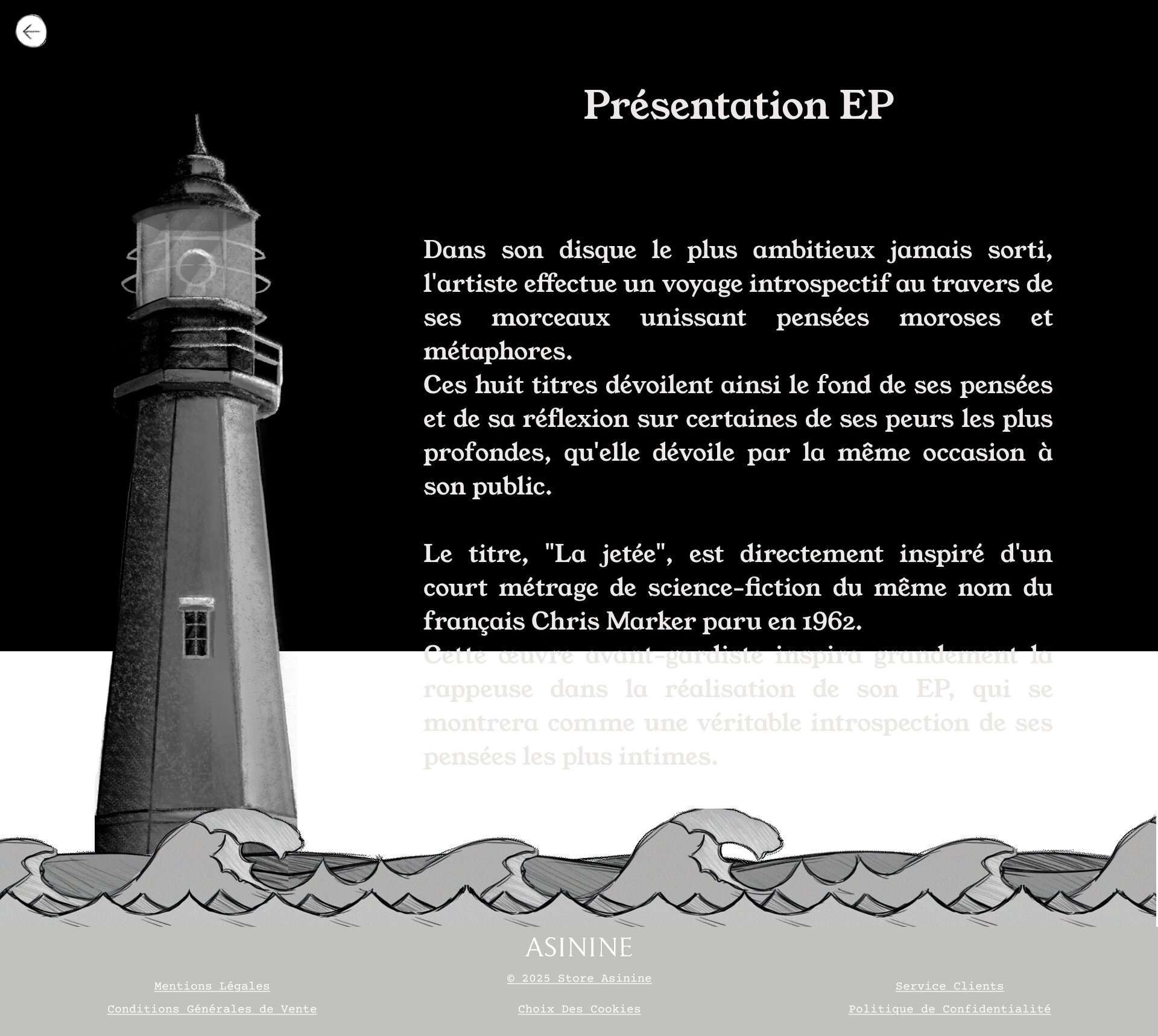 Section principale du site Asinine.