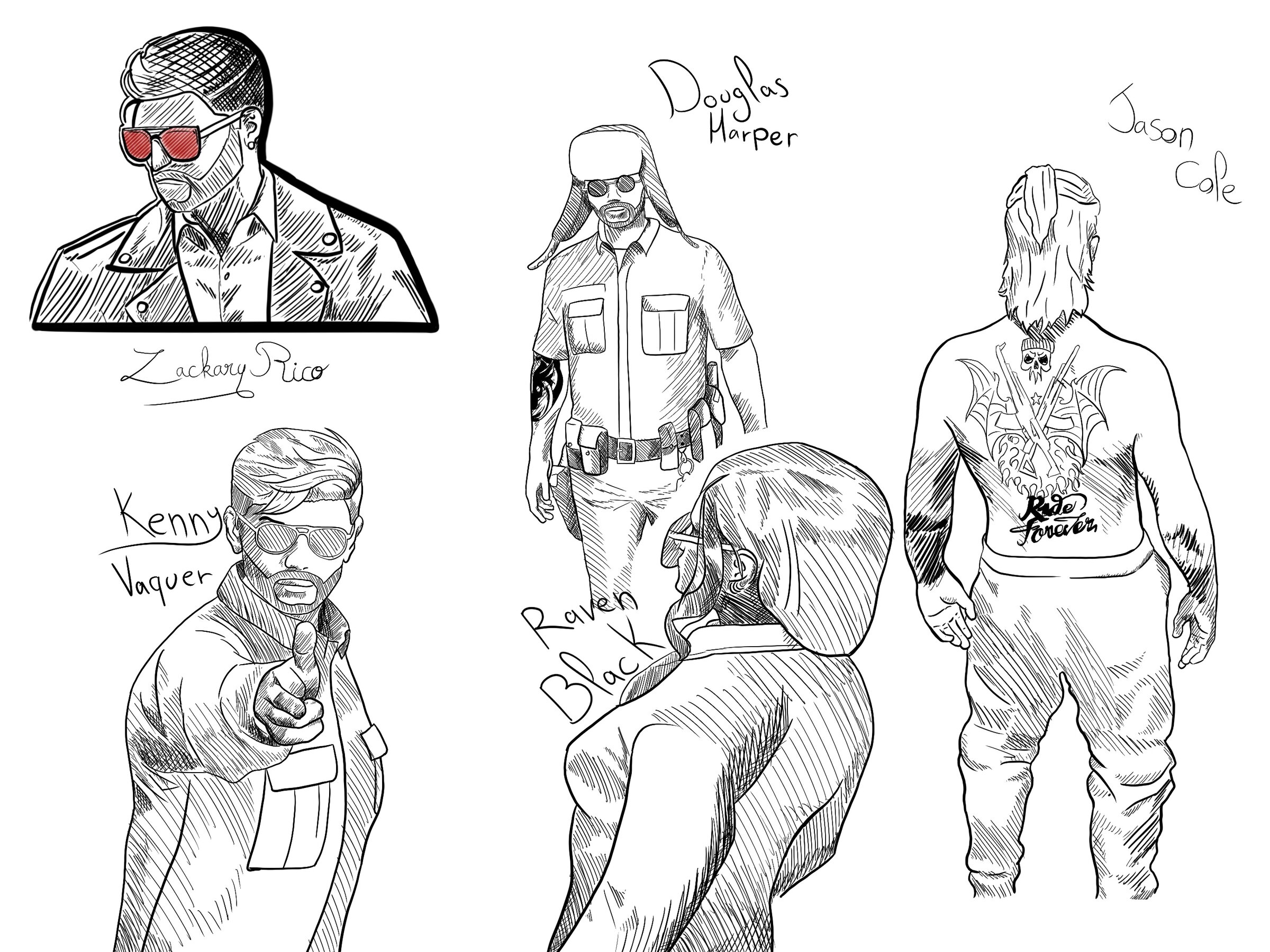 Portrait — dessin personnel.