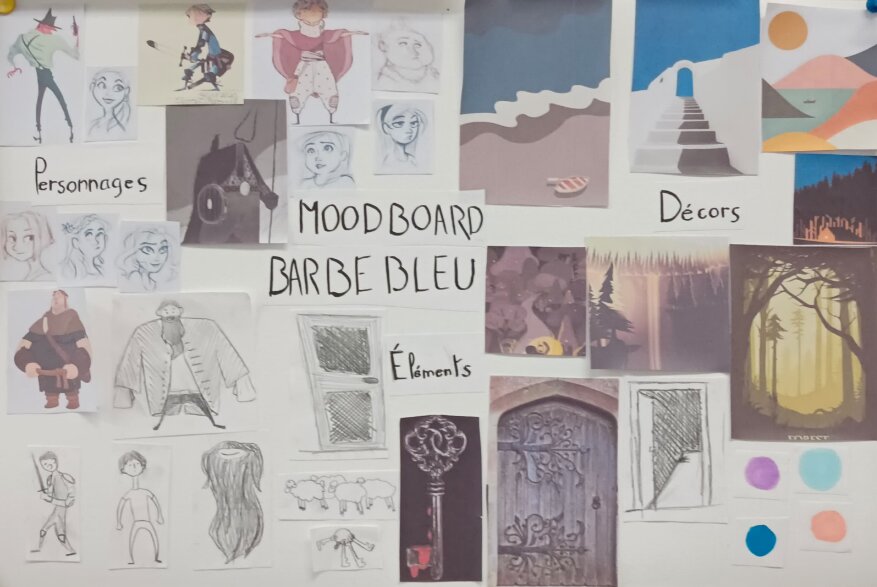 Moodboard pour Barbe Bleue.