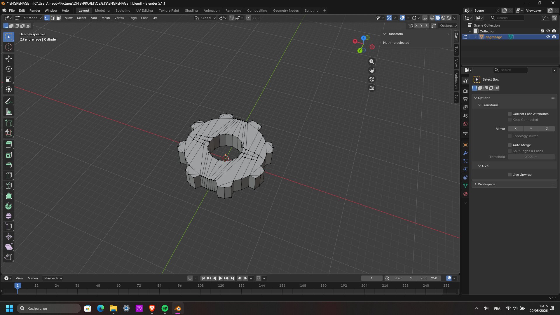 Vue d'ensemble — Blender.